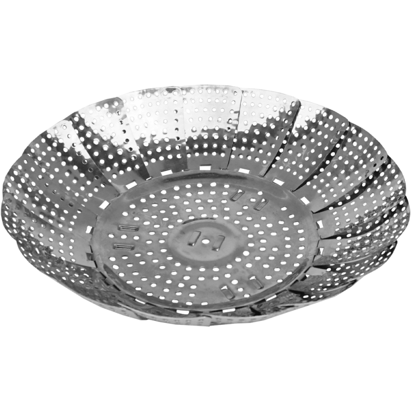 Sita de gătit cu abur pentru legume, oțel inoxidabil, 23 cm, argintiu